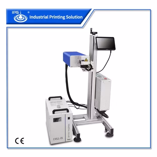  Machine d'impression de marquage laser UV à grande vitesse 10W Fly pour tuyau en PVC, verre.  Métal avec certification CE